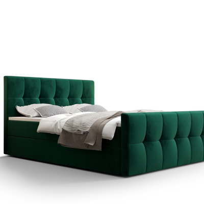 Elegantná manželská posteľ ELIONE - 180x200, zelená