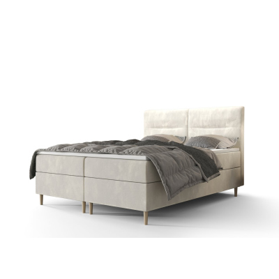 Americká manželská posteľ HENNI - 160x200, béžová