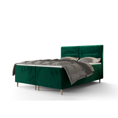 Americká manželská posteľ HENNI - 180x200, zelená