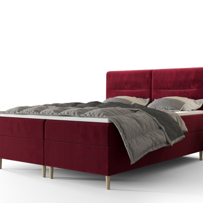 Americká manželská posteľ HENNI - 180x200, červená