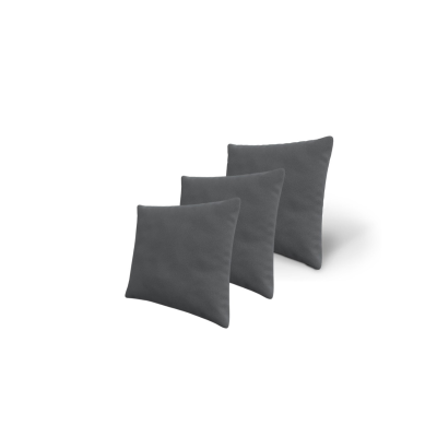 Set troch dekoratívnych vankúšov ZANE - tmavý šedý 1