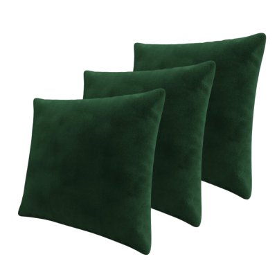 Set troch dekoratívnych vankúšov ZANE - tmavý zelený 4