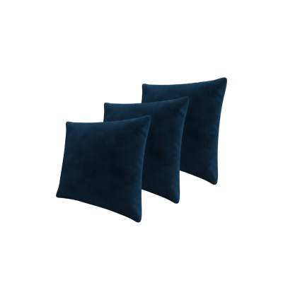 Set troch dekoratívnych vankúšov ZANE - tmavý modrý 4