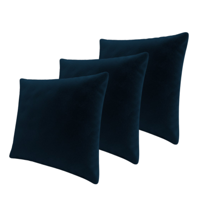 Set troch dekoratívnych vankúšov ZANE - tmavý modrý 1