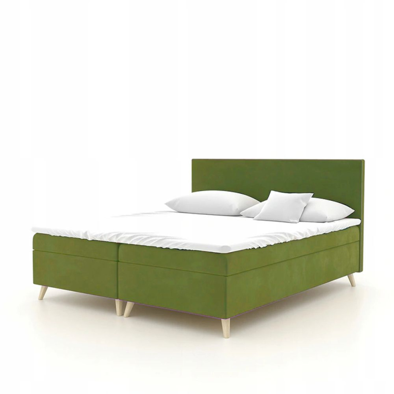 Čalúnená posteľ BLAIRE - 140x200, zelená