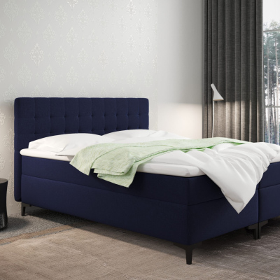 Americká posteľ s úložným priestorom DAJANA - 160x200, modrá