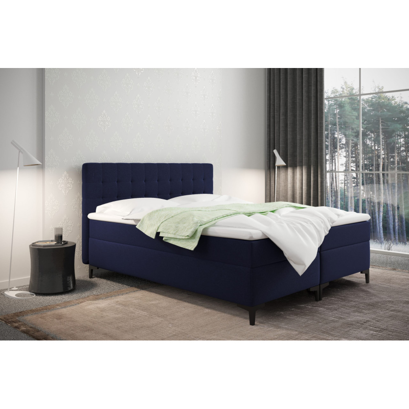 Americká posteľ s úložným priestorom DAJANA - 120x200, modrá