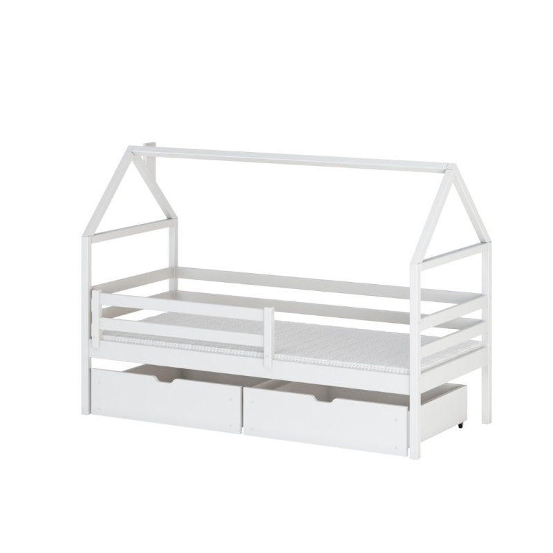 Detská posteľ so šuplíkmi ALIA - 90x200, biela