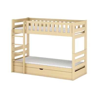 Detská poschodová posteľ ALLA - 90x190, borovica