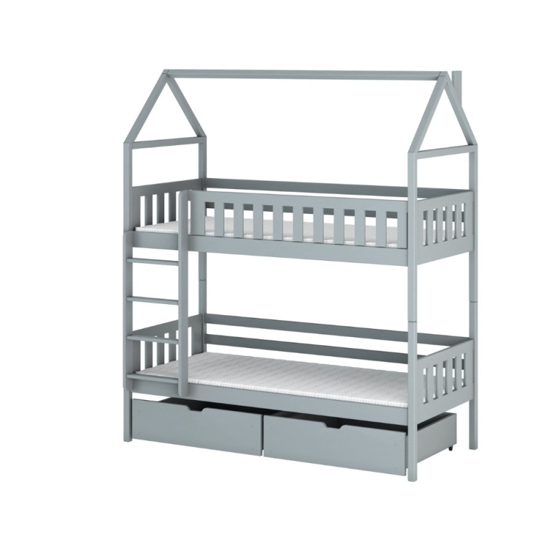 Domčeková posteľ s úložným priestorom DALILA - 80x200, šedá