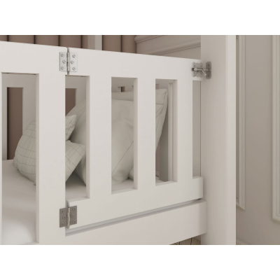 Poschodová posteľ s úložným priestorom EVANTIA - 80x180, grafit