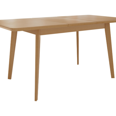 Rozkladací jedálenský stôl so 6 stoličkami NOWEN 2 - čierny / prírodné drevo