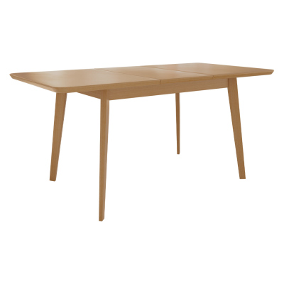 Rozkladací jedálenský stôl so 6 stoličkami NOWEN 2 - čierny / prírodné drevo