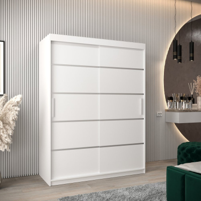 Šatníková skriňa ENNI - šírka 150 cm, biela