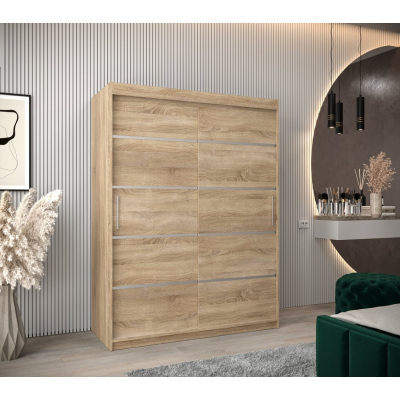 Šatníková skriňa ENNI - šírka 150 cm, dub sonoma
