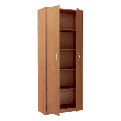 Policová skriňa LUCETTE - šírka 74 cm, jelša