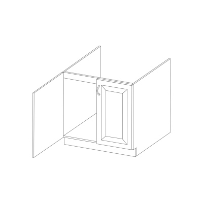 Drezová skrinka SOPHIA - šírka 80 cm, biela
