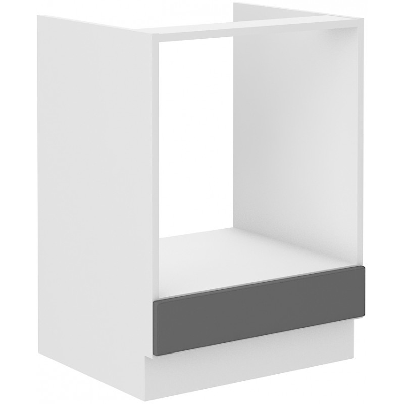 Sporáková skrinka SOPHIA - šírka 60 cm, šedá / biela