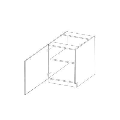 Dolná jednodverová skrinka LAILI - šírka 60 cm, biela