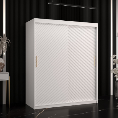 Skriňa s posuvnými dverami PAOLA - šírka 150 cm, biela