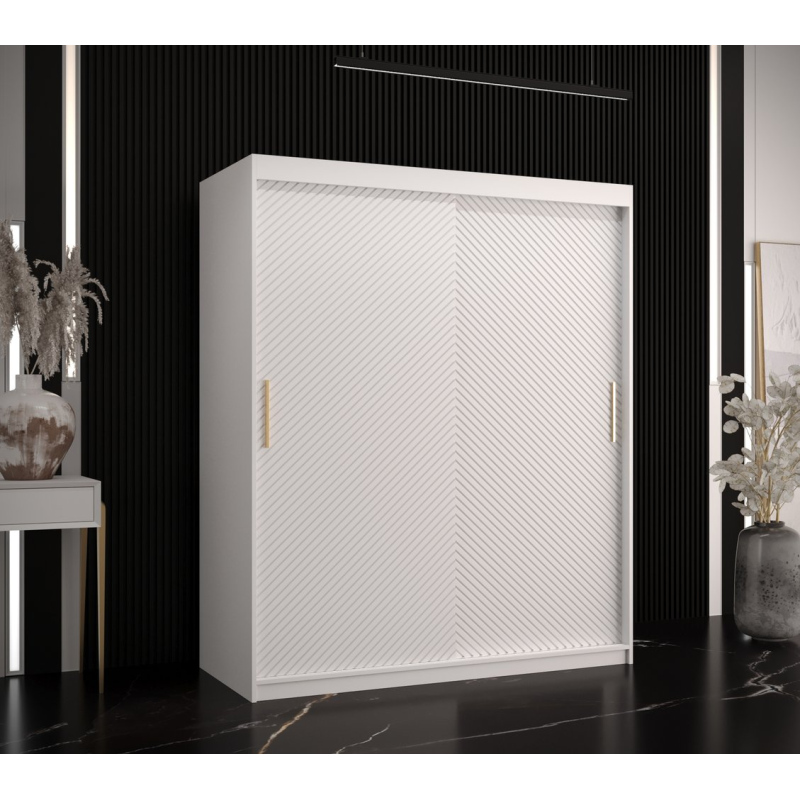 Skriňa s posuvnými dverami PAOLA - šírka 150 cm, biela