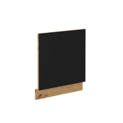 Dvierka na vstavanú umývačku MALILA - 570x596 cm, čierna / dub artisan