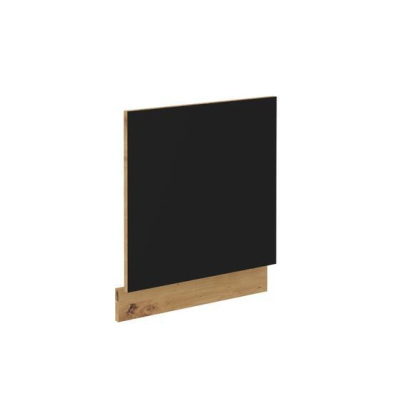 Dvierka na vstavanú umývačku MALILA - 570x596 cm, čierna / dub artisan