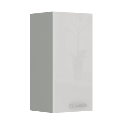Horná kuchynská skrinka ULLERIKE - šírka 30 cm, biela / šedá