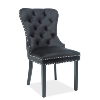 Čalúnená stolička CHANTAL - čierna