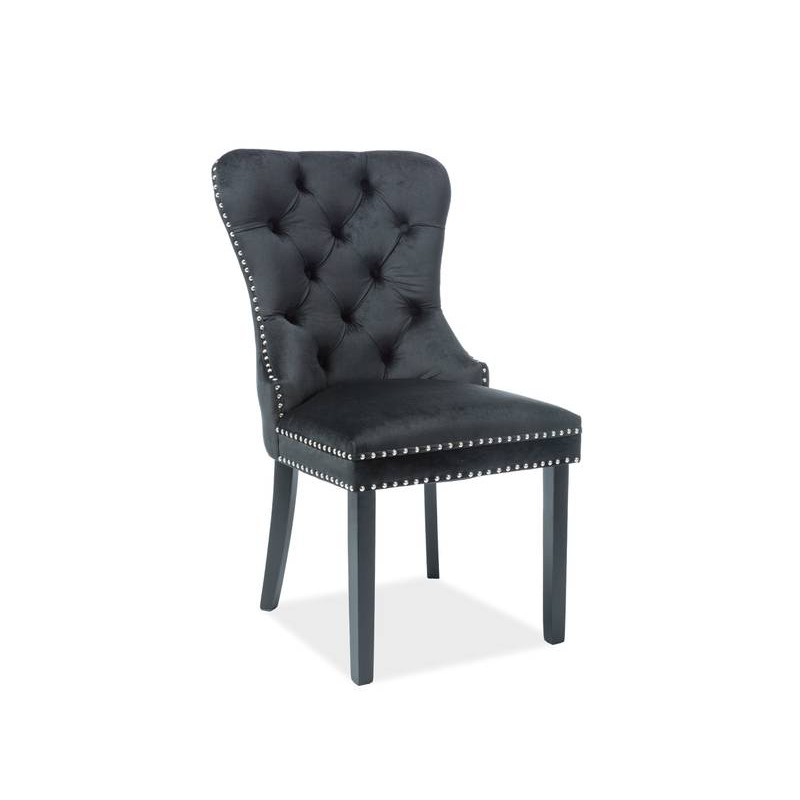 Čalúnená stolička CHANTAL - čierna