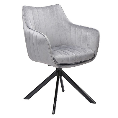 Otočná stolička OTO 1 - šedá / čierna