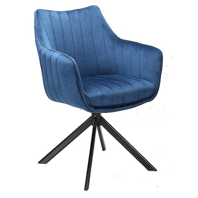 Otočná stolička OTO 1 - modrá / čierna