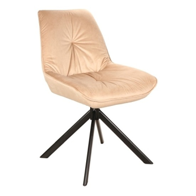 Otočná stolička JADRANA 1 - béžová / čierna