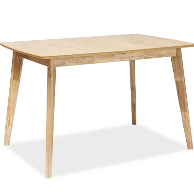 Rozkladací jedálenský stôl PAVOL - 120x80 cm, dub