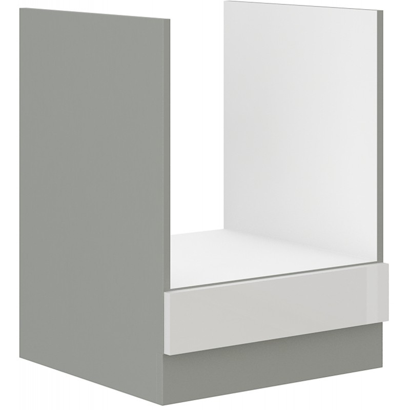 Sporáková skrinka ULLERIKE - šírka 60 cm, biela / šedá