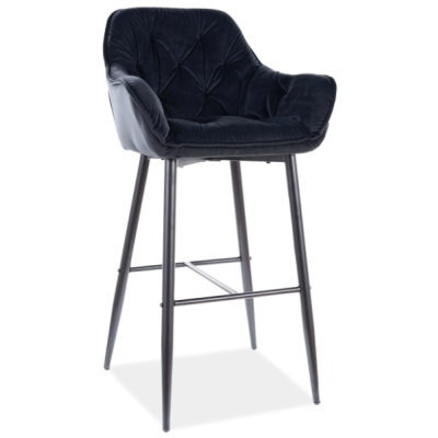 Barová stolička LUSINE - čierna