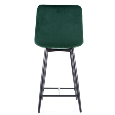 Malá barová stolička LYA - zelená / čierna