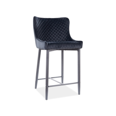 Malá barová stolička MELANIA - čierna