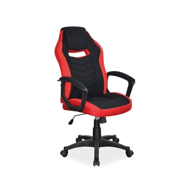 Kancelárska stolička ELIDA - čierna / červená