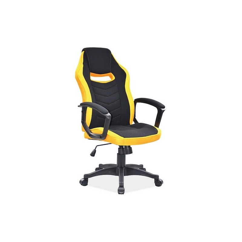 Kancelárska stolička ELIDA - čierna / žltá