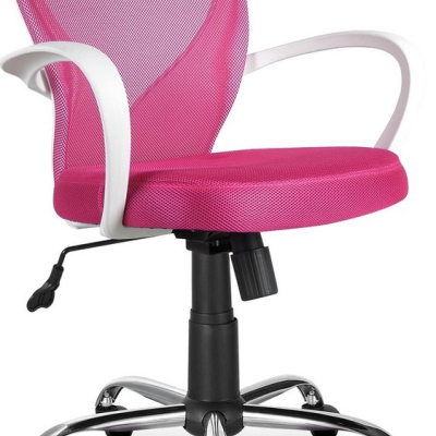 Detská otočná stolička ELGA - ružová