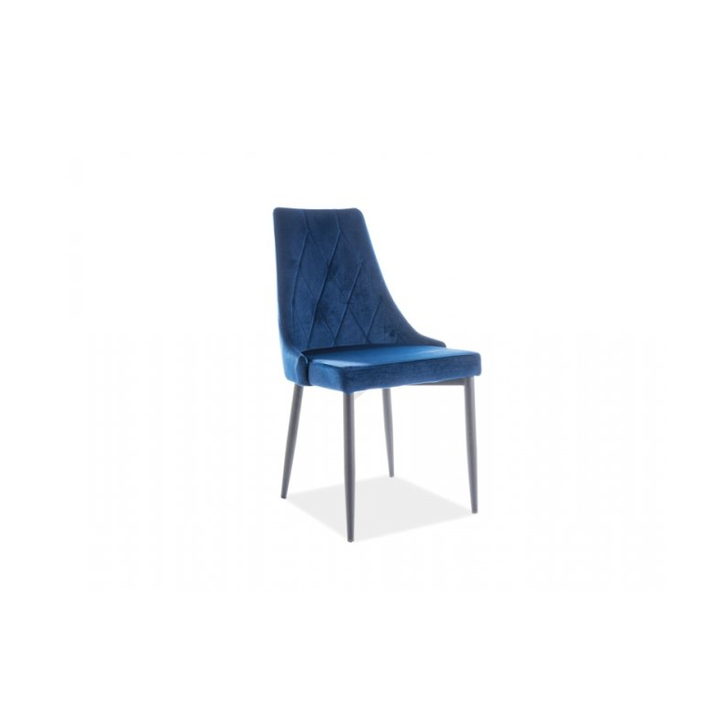 Čalúnená jedálenská stolička OTKA 1 - čierna / modrá