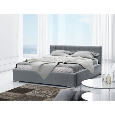 Manželská čalúnená posteľ 180x200 ZARITA - šedá