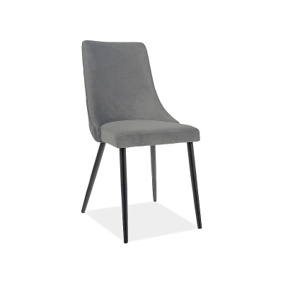 Čalúnená stolička LOTKA 1 - čierna / šedá