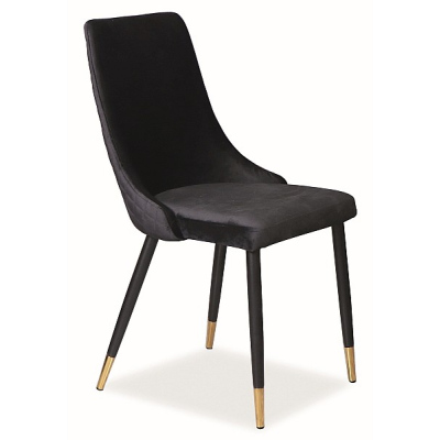 Čalúnená stolička LOTKA 3 - čierna