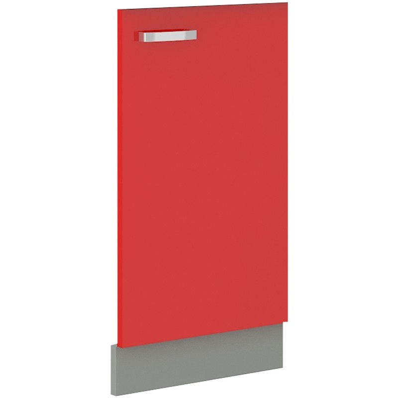 Dvierka pre vstavanú umývačku ULLERIKE - 713x446 cm, červená / šedá