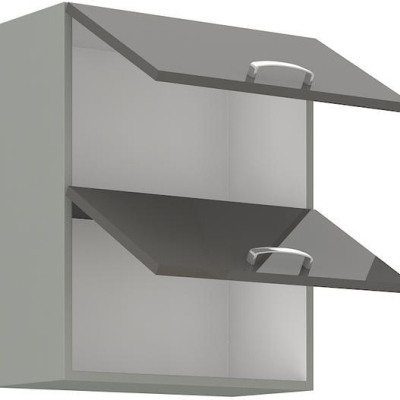 Horná výklopná skrinka ULLERIKE - šírka 60 cm, šedá