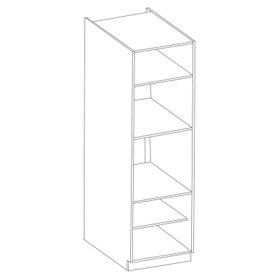 Skriňa na vstavané spotrebiče ULLERIKE - šírka 60 cm, krémová / šedá