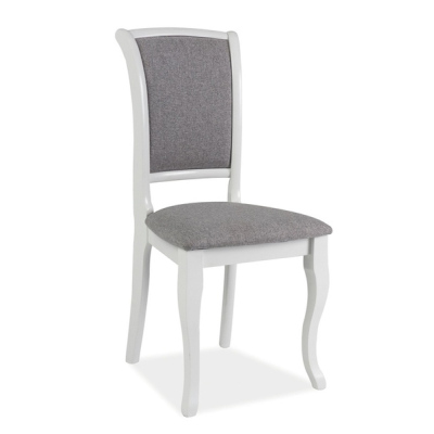 Jedálenská stolička IGNA - biela / šedá