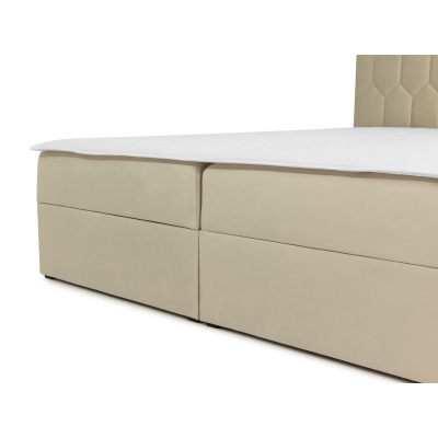 Kontinentálna dvojlôžková posteľ 180x200 TOMASA 6 - svetlá hnedá + topper ZDARMA